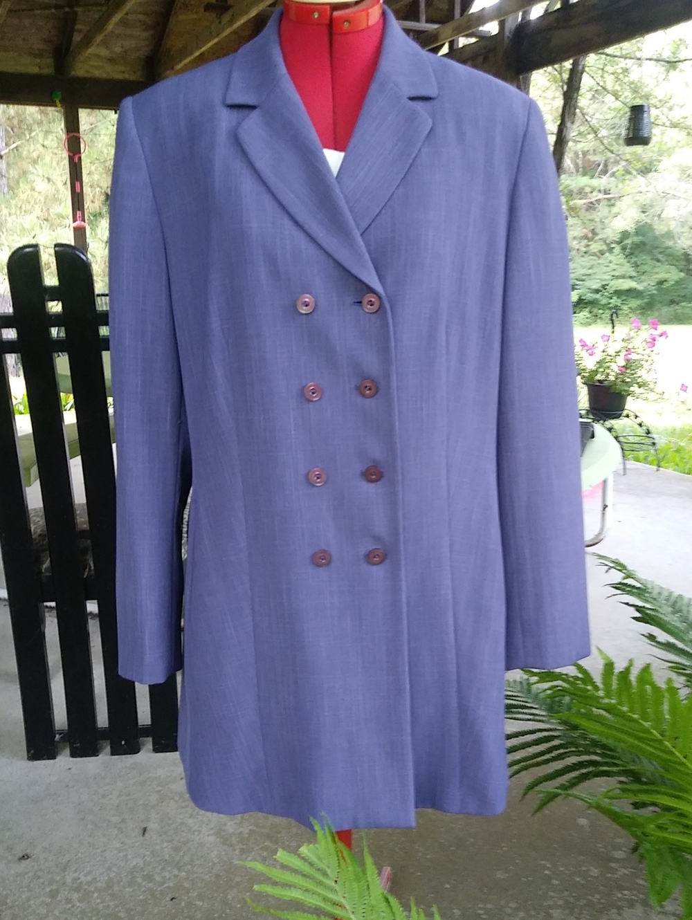 Longer Double Breasted Blazer Jacket